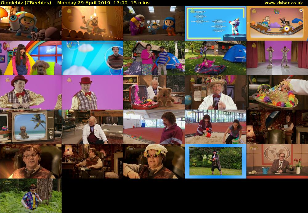 Gigglebiz (CBeebies) Monday 29 April 2019 17:00 - 17:15