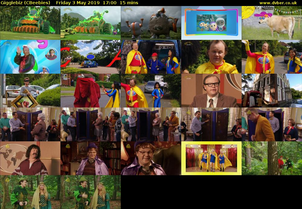 Gigglebiz (CBeebies) Friday 3 May 2019 17:00 - 17:15