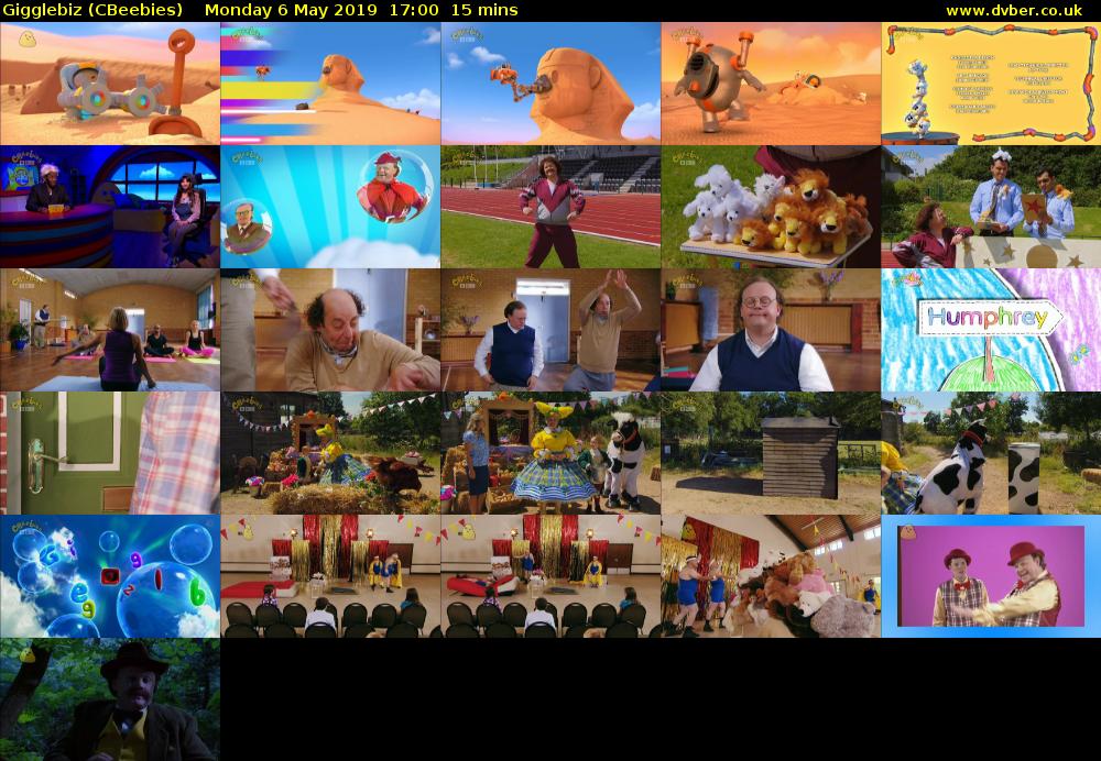 Gigglebiz (CBeebies) Monday 6 May 2019 17:00 - 17:15