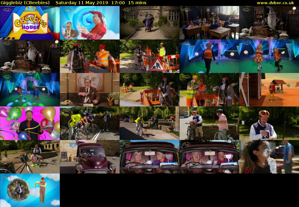 Gigglebiz (CBeebies) Saturday 11 May 2019 17:00 - 17:15