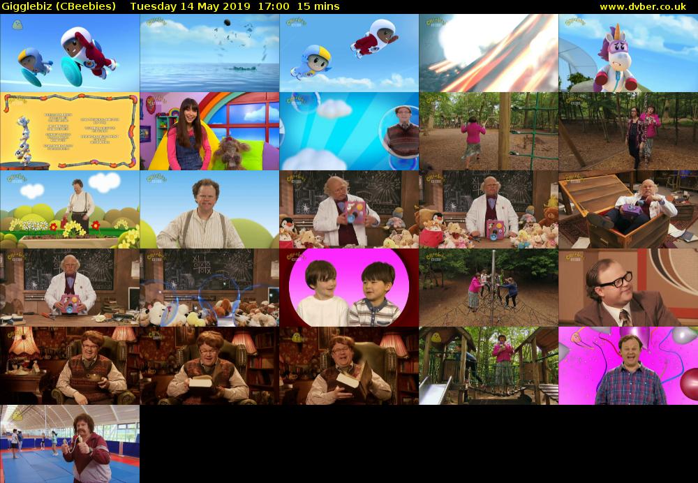 Gigglebiz (CBeebies) Tuesday 14 May 2019 17:00 - 17:15