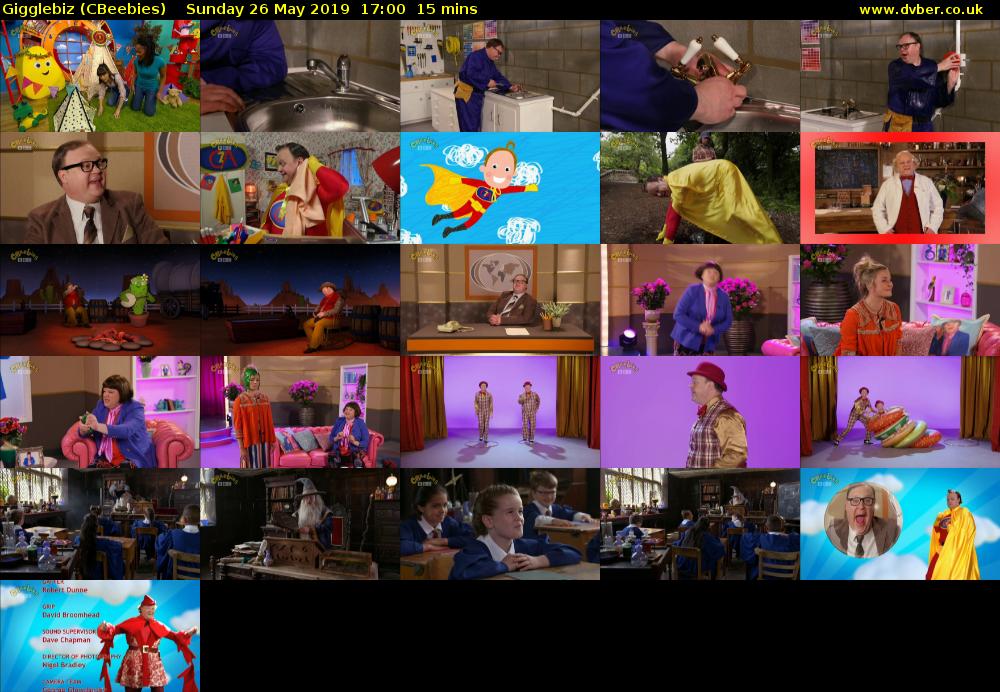 Gigglebiz (CBeebies) Sunday 26 May 2019 17:00 - 17:15