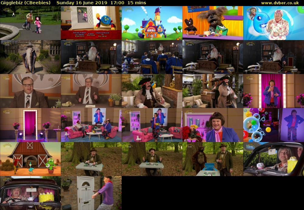 Gigglebiz (CBeebies) Sunday 16 June 2019 17:00 - 17:15