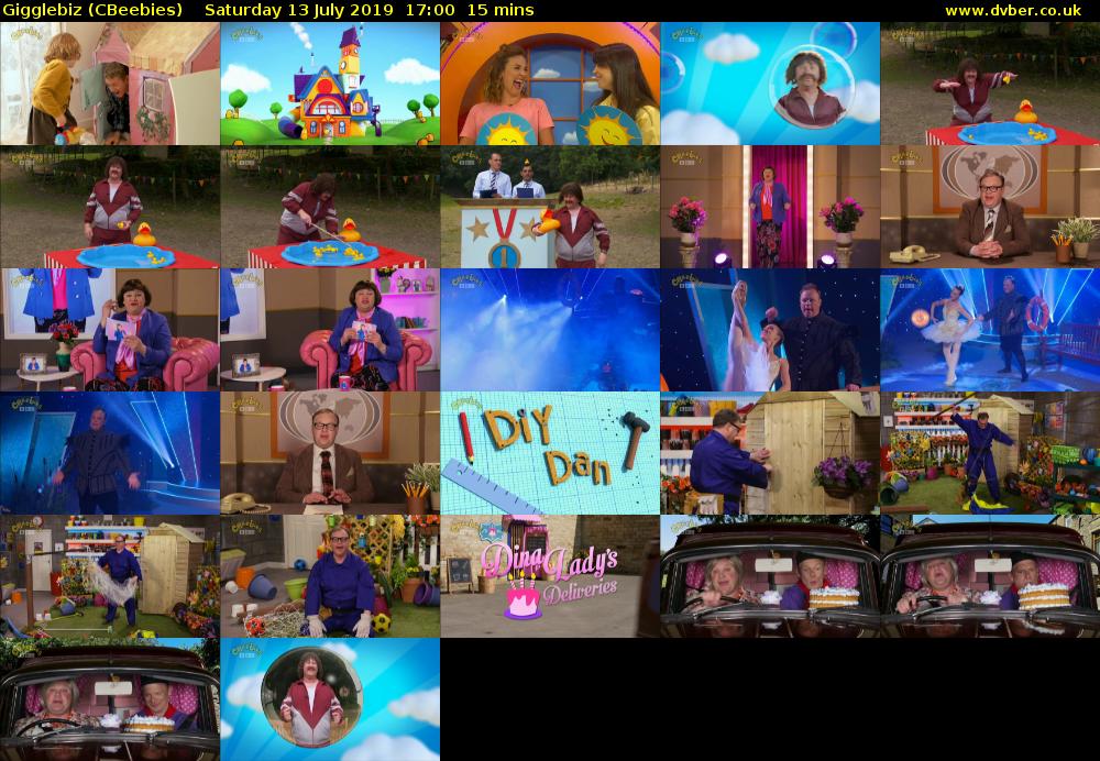 Gigglebiz (CBeebies) Saturday 13 July 2019 17:00 - 17:15