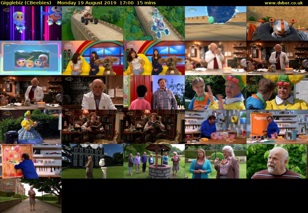 Gigglebiz (CBeebies) Monday 19 August 2019 17:00 - 17:15