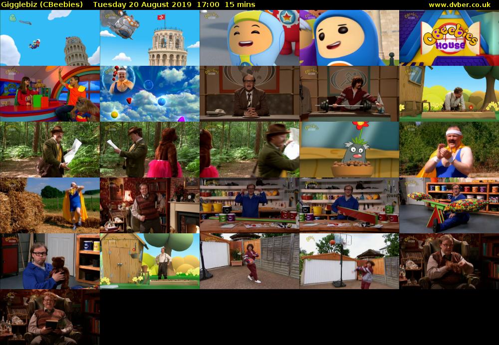 Gigglebiz (CBeebies) Tuesday 20 August 2019 17:00 - 17:15