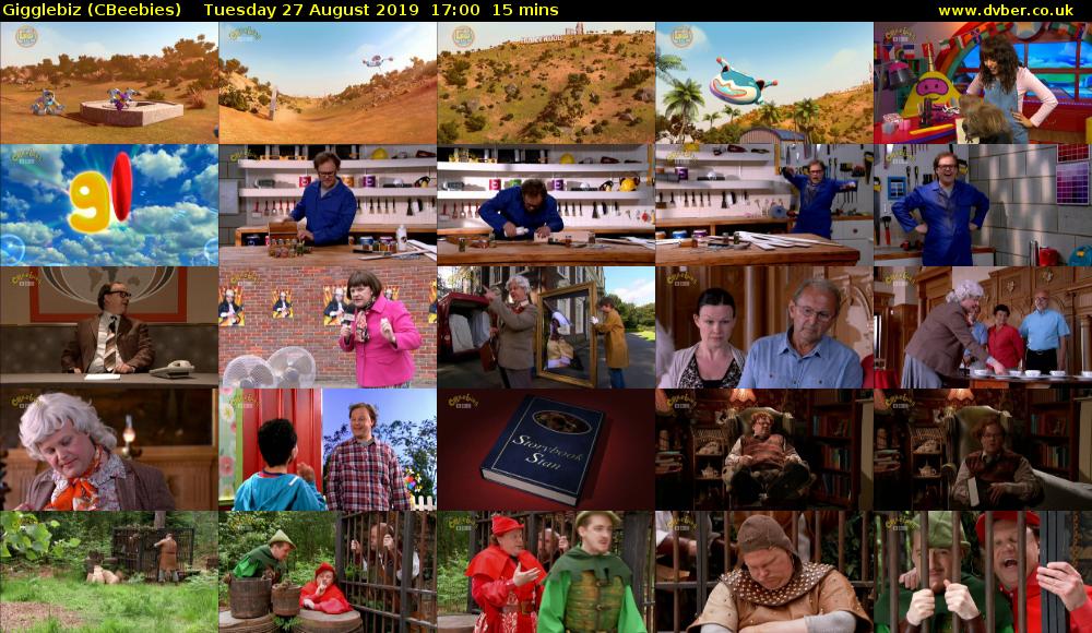 Gigglebiz (CBeebies) Tuesday 27 August 2019 17:00 - 17:15