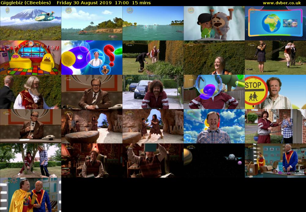 Gigglebiz (CBeebies) Friday 30 August 2019 17:00 - 17:15