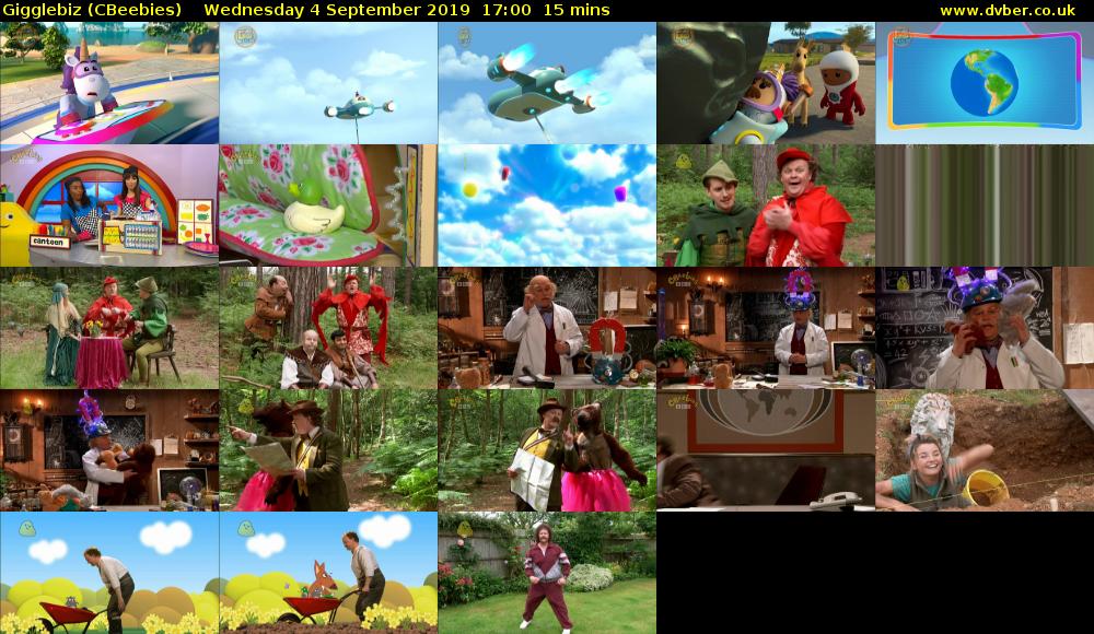 Gigglebiz (CBeebies) Wednesday 4 September 2019 17:00 - 17:15