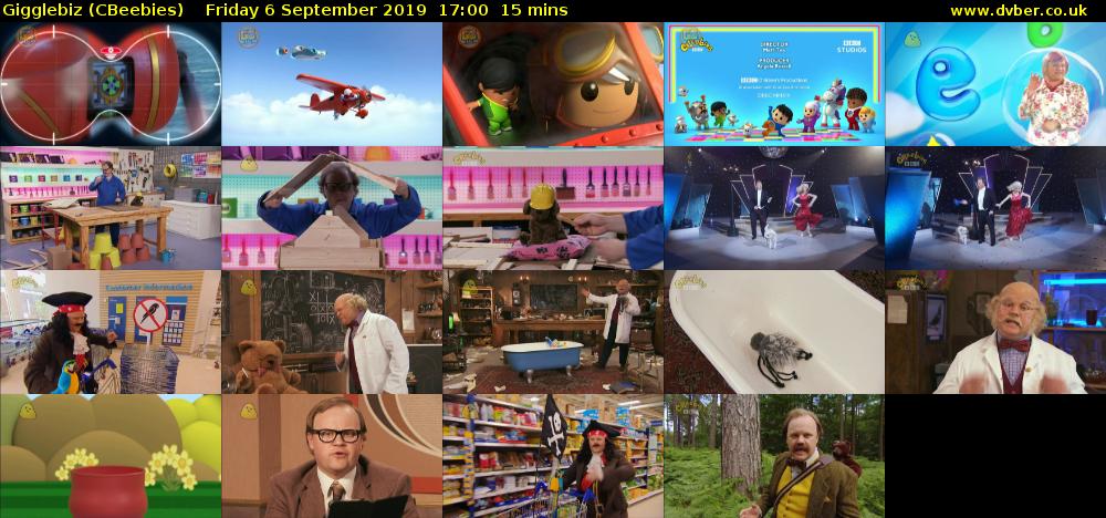 Gigglebiz (CBeebies) Friday 6 September 2019 17:00 - 17:15