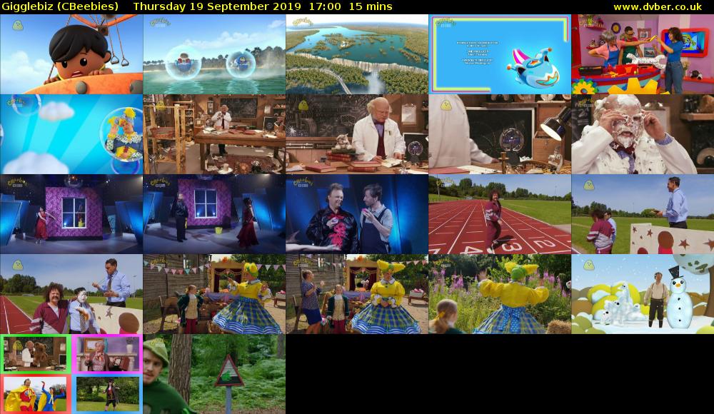 Gigglebiz (CBeebies) Thursday 19 September 2019 17:00 - 17:15