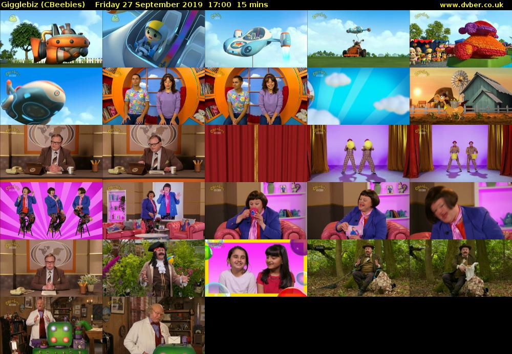 Gigglebiz (CBeebies) Friday 27 September 2019 17:00 - 17:15
