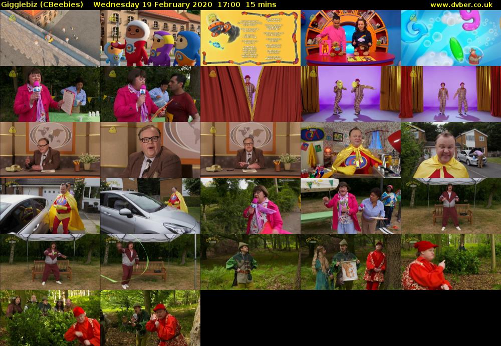 Gigglebiz (CBeebies) Wednesday 19 February 2020 17:00 - 17:15