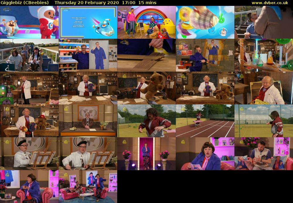 Gigglebiz (CBeebies) Thursday 20 February 2020 17:00 - 17:15