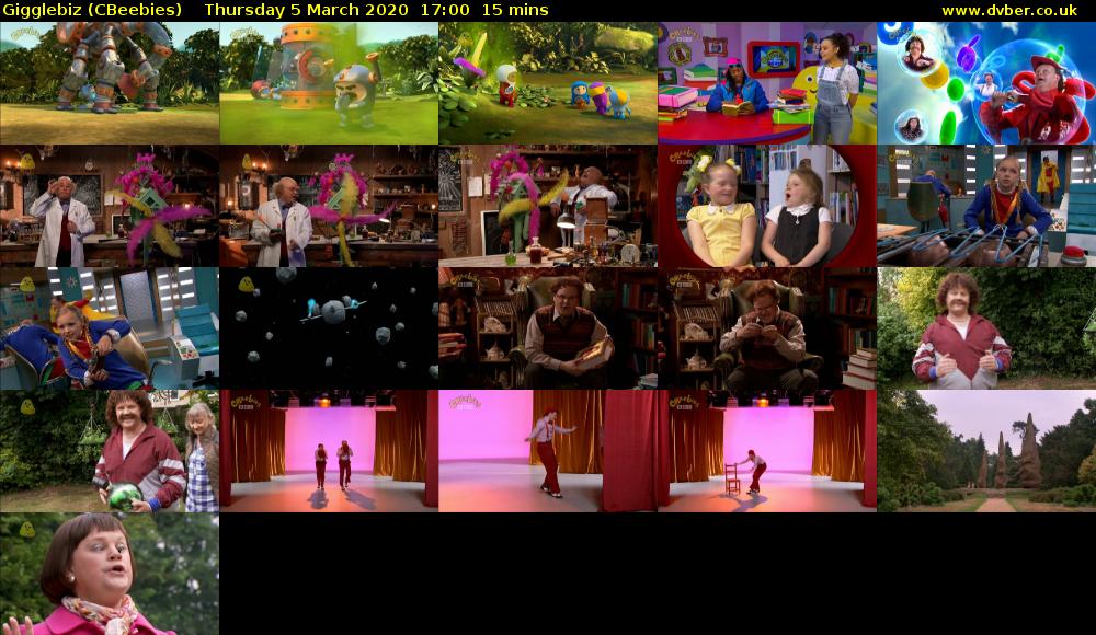 Gigglebiz (CBeebies) Thursday 5 March 2020 17:00 - 17:15