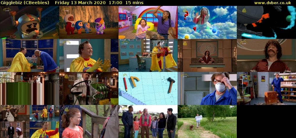 Gigglebiz (CBeebies) Friday 13 March 2020 17:00 - 17:15