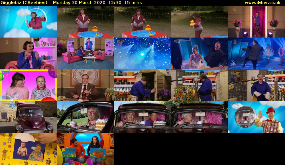 Gigglebiz (CBeebies) Monday 30 March 2020 12:30 - 12:45