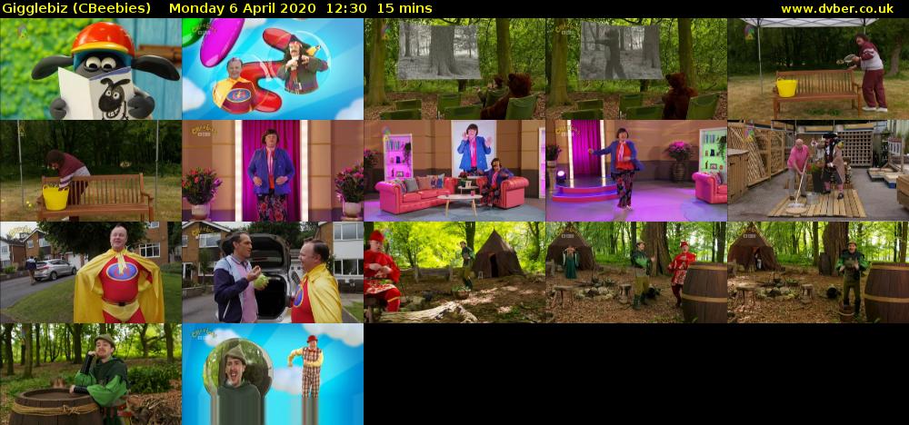 Gigglebiz (CBeebies) Monday 6 April 2020 12:30 - 12:45