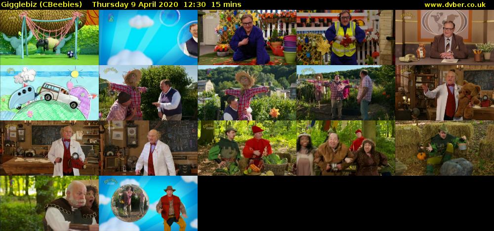 Gigglebiz (CBeebies) Thursday 9 April 2020 12:30 - 12:45