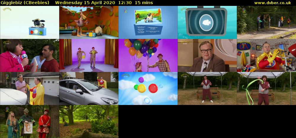 Gigglebiz (CBeebies) Wednesday 15 April 2020 12:30 - 12:45