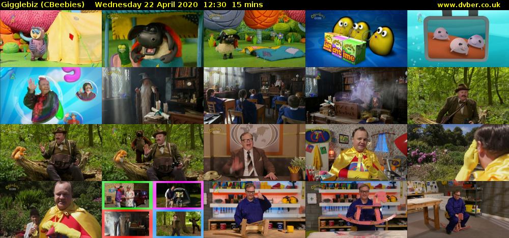 Gigglebiz (CBeebies) Wednesday 22 April 2020 12:30 - 12:45