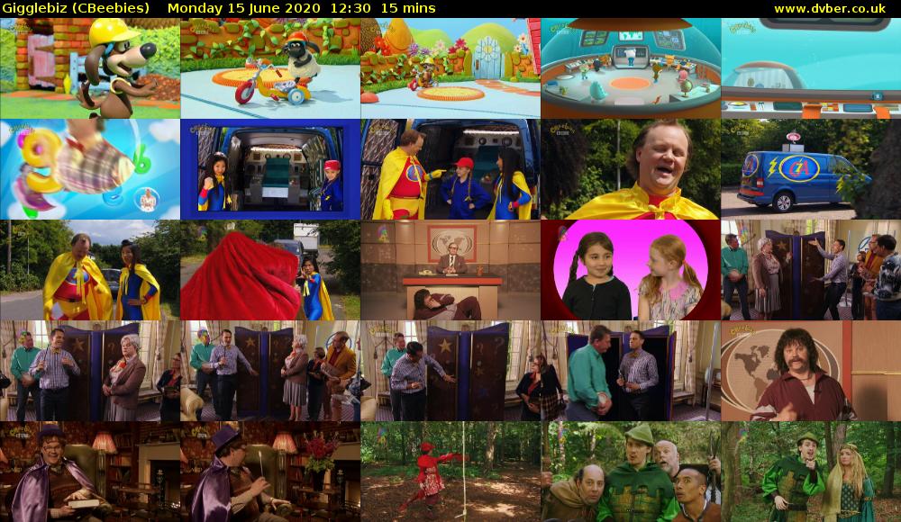 Gigglebiz (CBeebies) Monday 15 June 2020 12:30 - 12:45