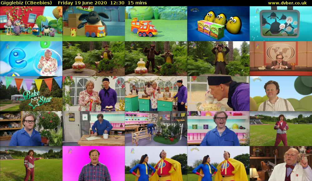 Gigglebiz (CBeebies) Friday 19 June 2020 12:30 - 12:45