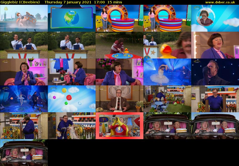Gigglebiz (CBeebies) Thursday 7 January 2021 17:00 - 17:15