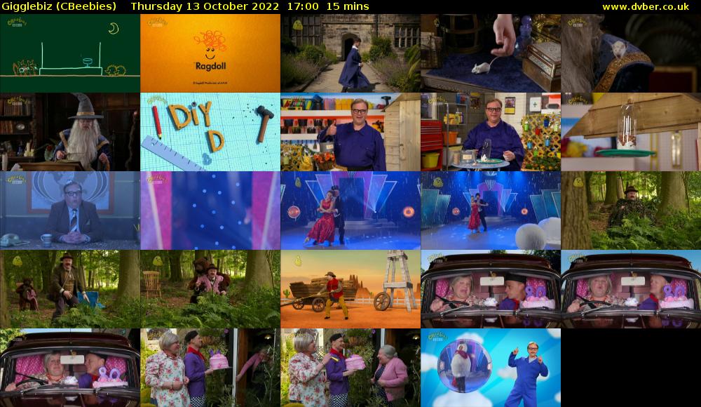 Gigglebiz (CBeebies) Thursday 13 October 2022 17:00 - 17:15