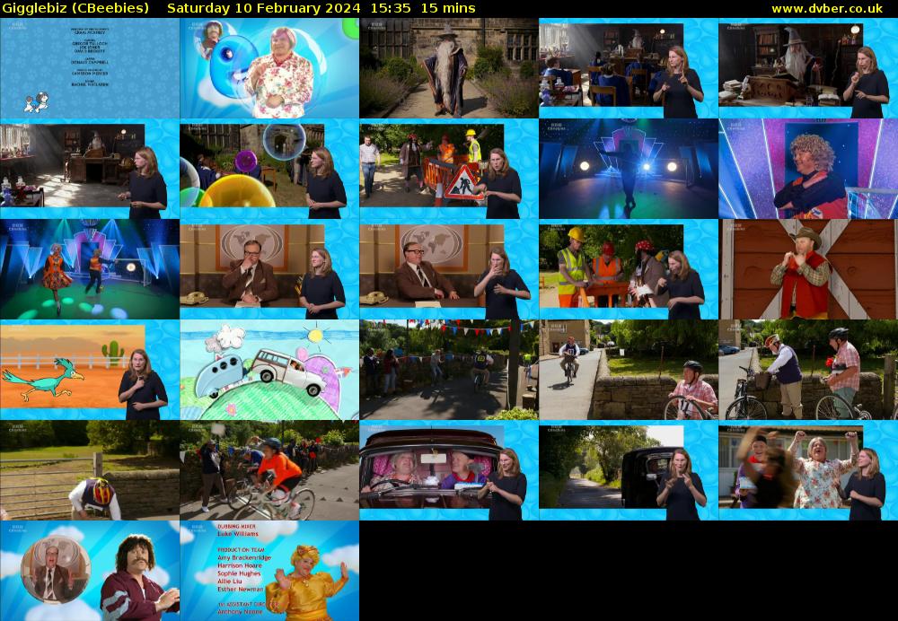 Gigglebiz (CBeebies) Saturday 10 February 2024 15:35 - 15:50