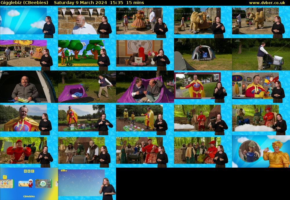 Gigglebiz (CBeebies) Saturday 9 March 2024 15:35 - 15:50