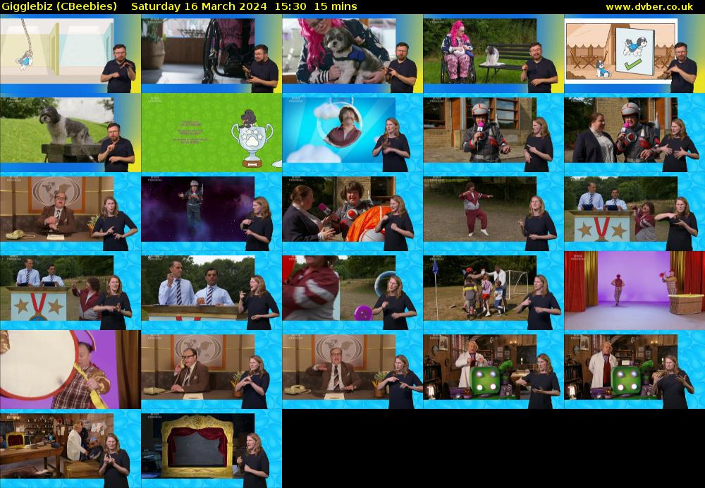 Gigglebiz (CBeebies) Saturday 16 March 2024 15:30 - 15:45