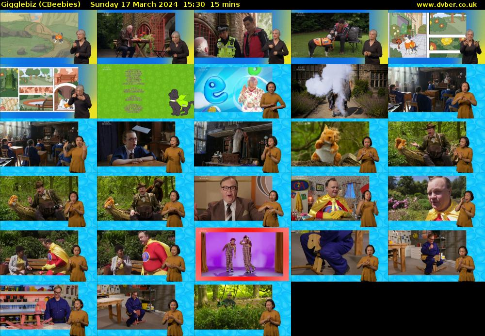 Gigglebiz (CBeebies) Sunday 17 March 2024 15:30 - 15:45