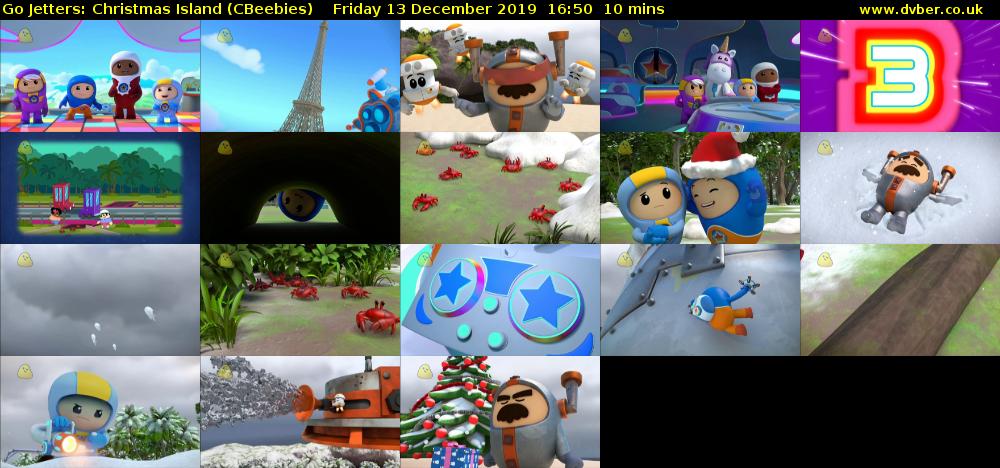 Go Jetters: Christmas Island (CBeebies) Friday 13 December 2019 16:50 - 17:00