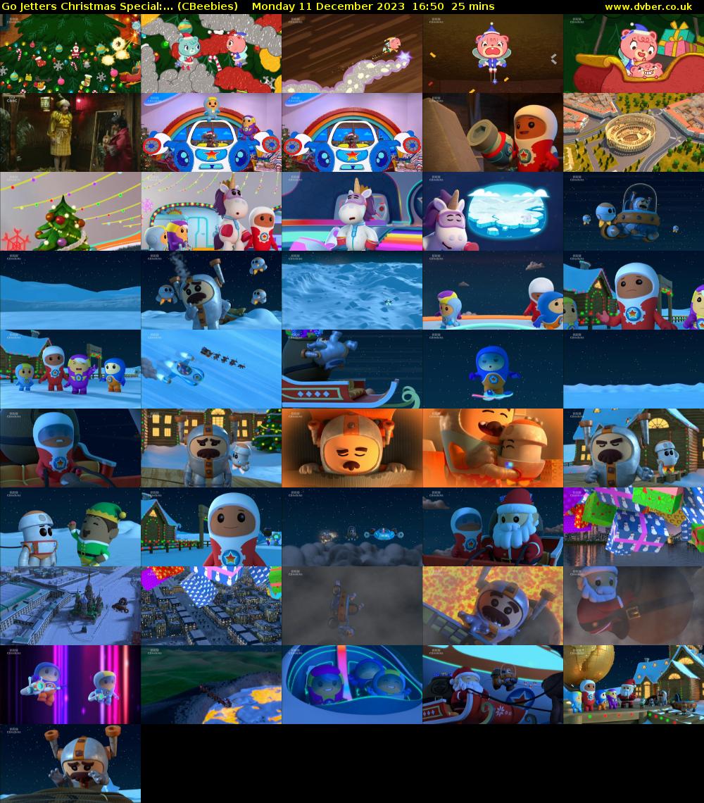 Go Jetters Christmas Special:... (CBeebies) Monday 11 December 2023 16:50 - 17:15