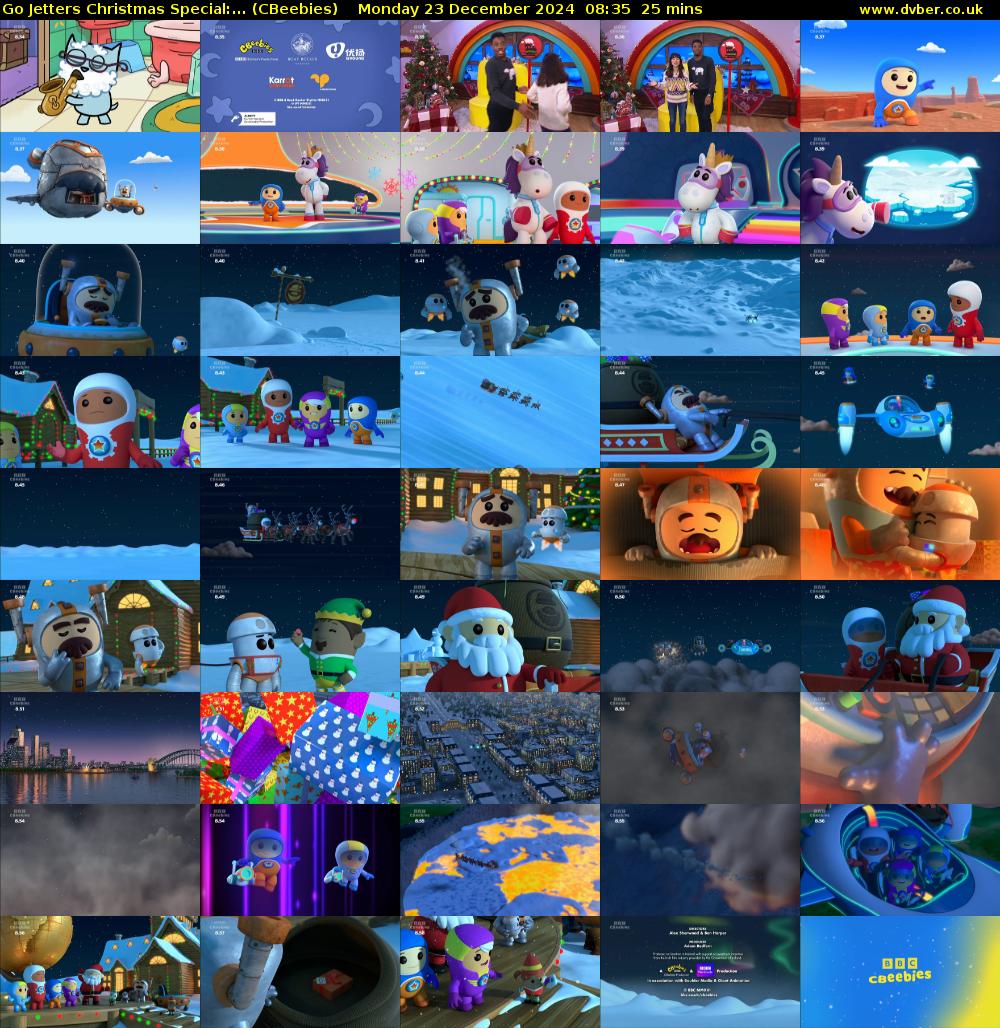 Go Jetters Christmas Special:... (CBeebies) Monday 23 December 2024 08:35 - 09:00