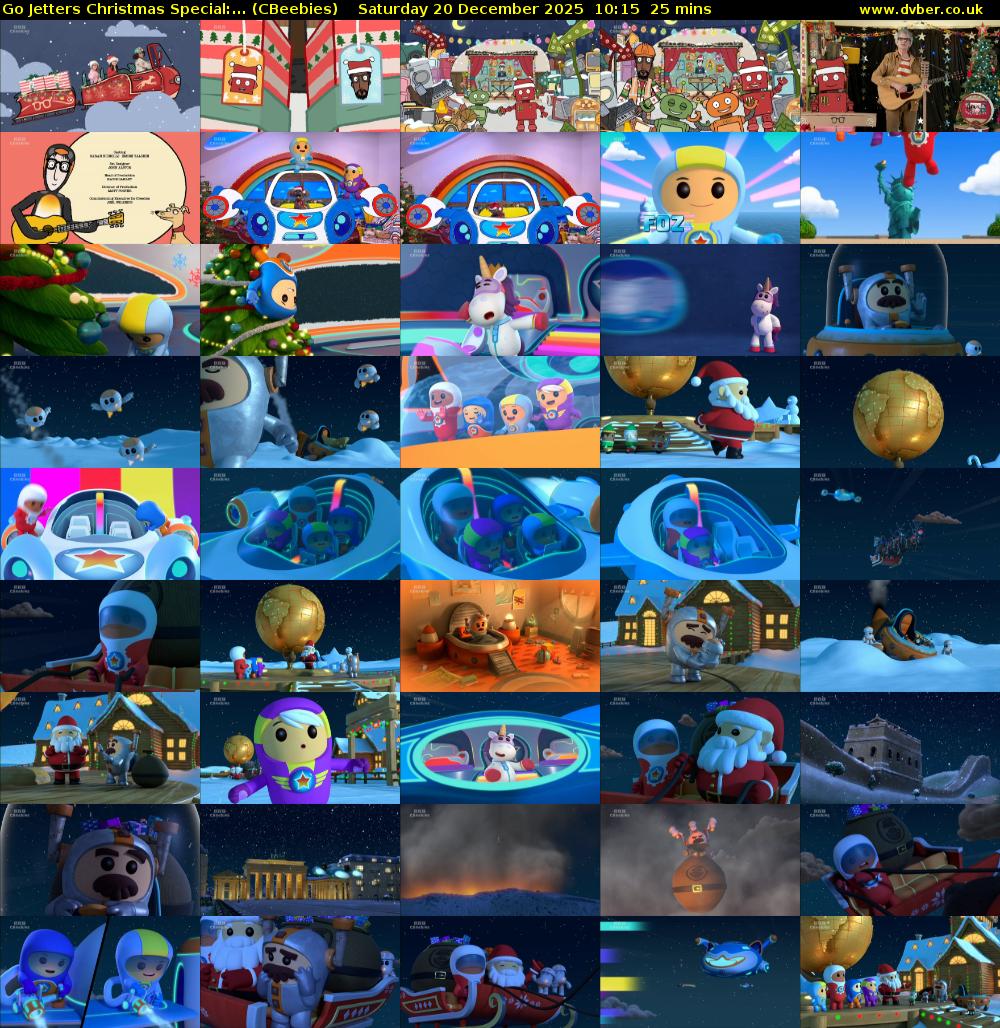 Go Jetters Christmas Special:... (CBeebies) Saturday 20 December 2025 10:15 - 10:40