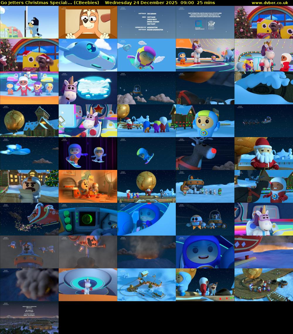 Go Jetters Christmas Special:... (CBeebies) Wednesday 24 December 2025 09:00 - 09:25