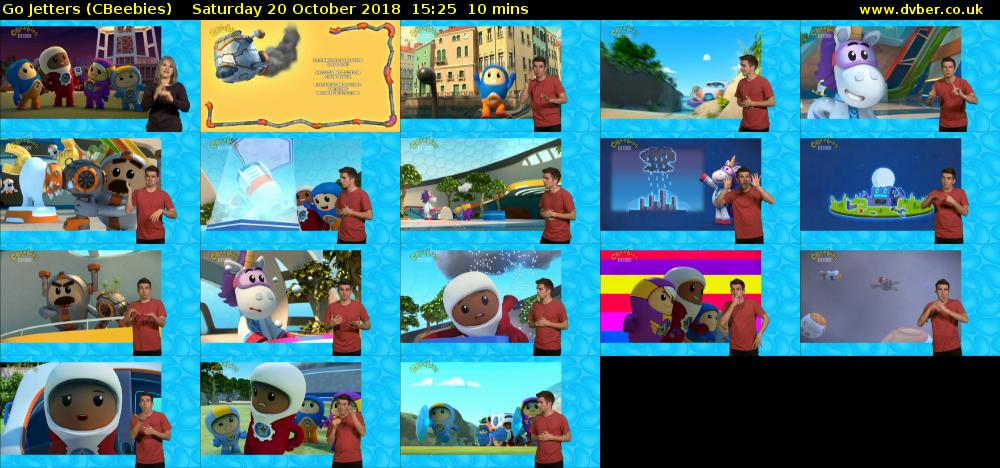 Go Jetters (CBeebies) Saturday 20 October 2018 15:25 - 15:35