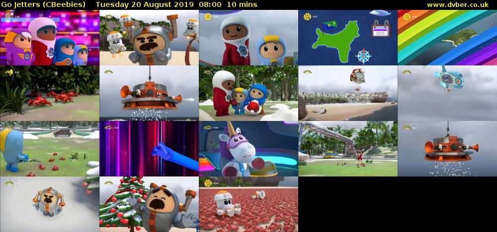 Go Jetters (CBeebies) Tuesday 20 August 2019 08:00 - 08:10