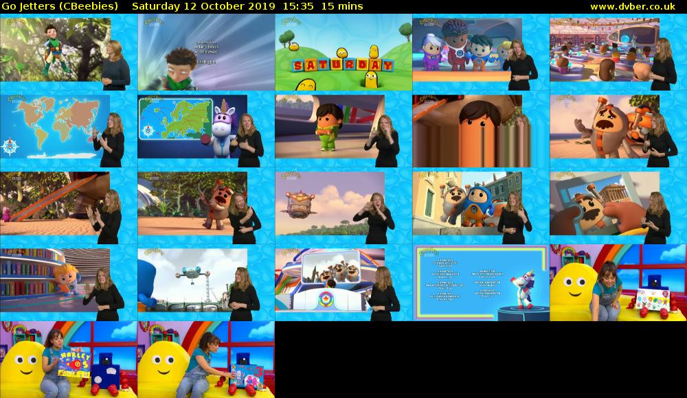 Go Jetters (CBeebies) Saturday 12 October 2019 15:35 - 15:50