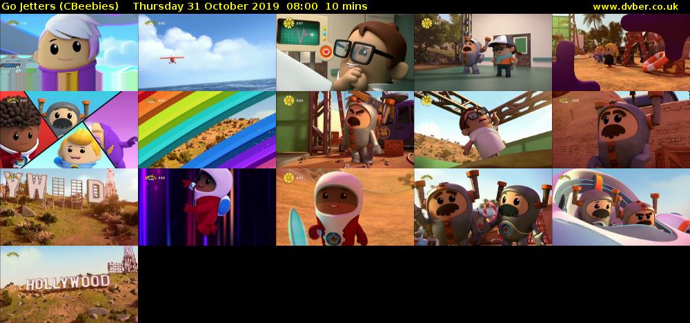 Go Jetters (CBeebies) Thursday 31 October 2019 08:00 - 08:10