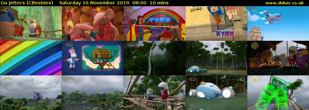 Go Jetters (CBeebies) Saturday 16 November 2019 08:00 - 08:10