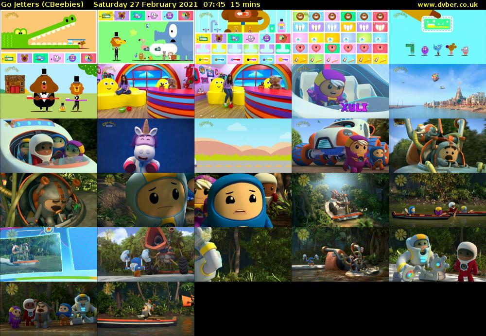 Go Jetters (CBeebies) Saturday 27 February 2021 07:45 - 08:00