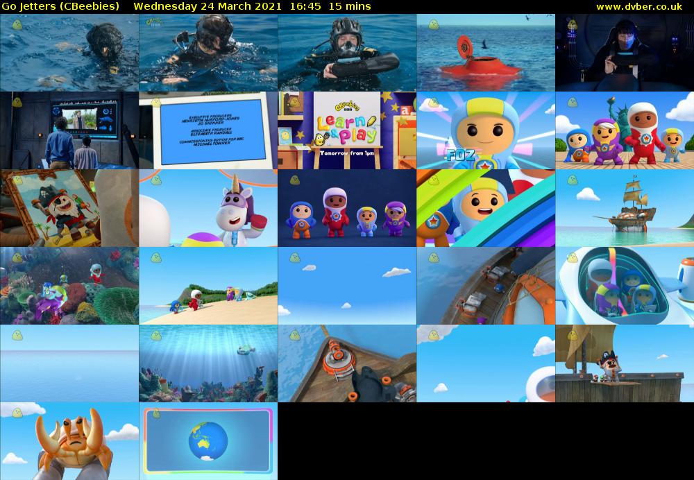 Go Jetters (CBeebies) Wednesday 24 March 2021 16:45 - 17:00