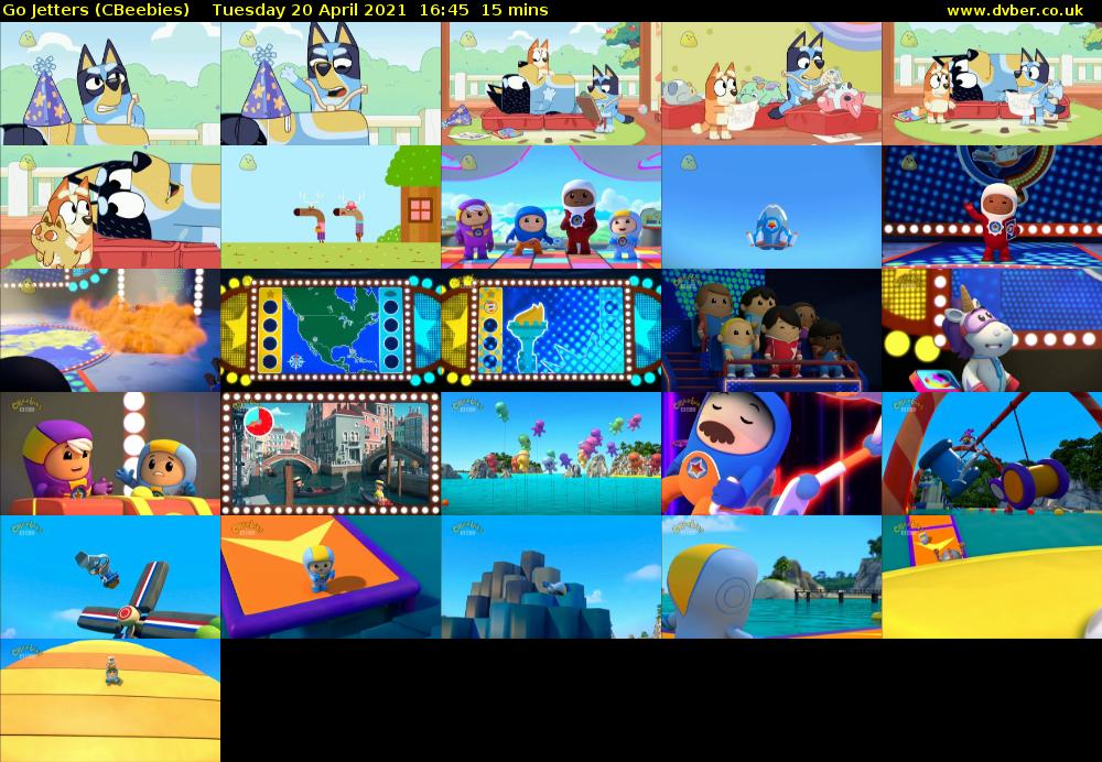 Go Jetters (CBeebies) Tuesday 20 April 2021 16:45 - 17:00
