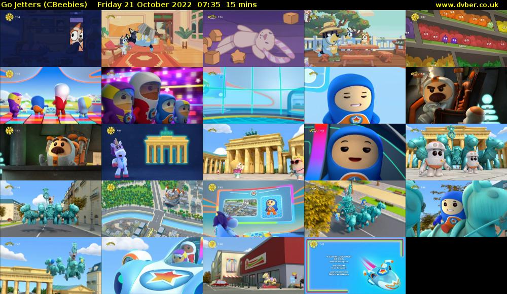 Go Jetters (CBeebies) Friday 21 October 2022 07:35 - 07:50