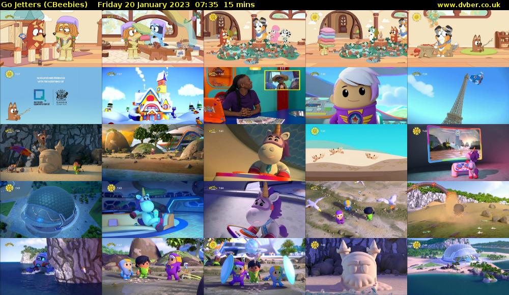Go Jetters (CBeebies) Friday 20 January 2023 07:35 - 07:50