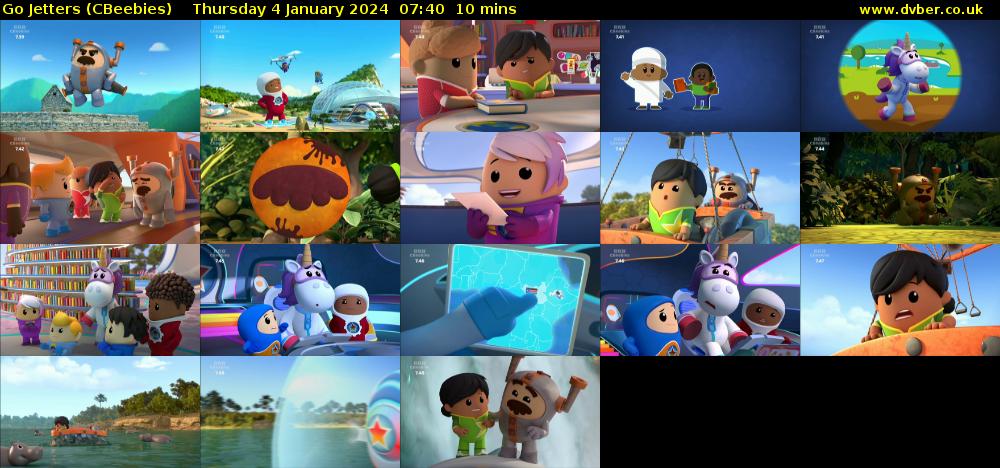 Go Jetters (CBeebies) Thursday 4 January 2024 07:40 - 07:50