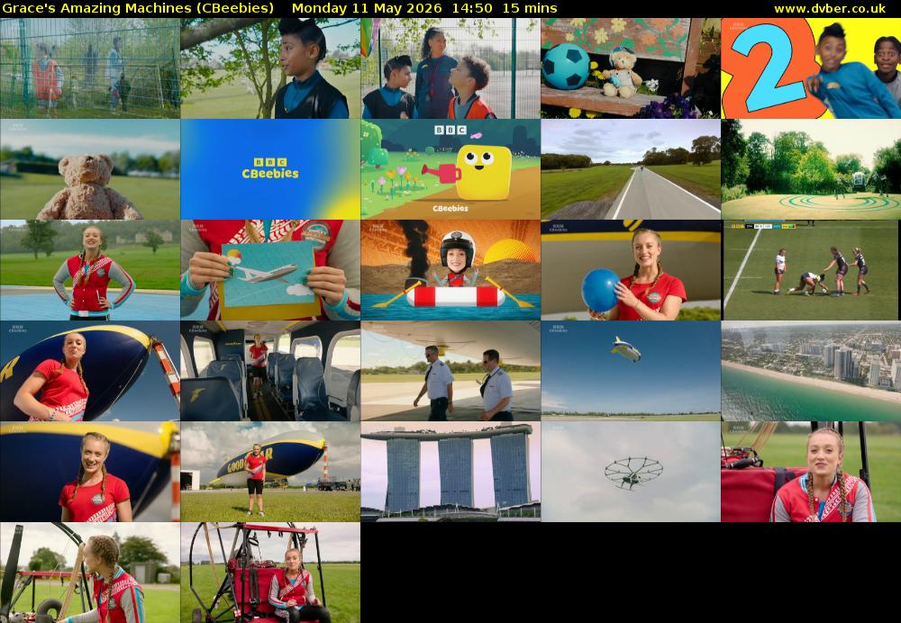 Grace's Amazing Machines (CBeebies) Monday 11 May 2026 14:50 - 15:05
